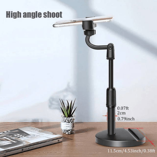 Portable Lightweight Mobile Smart Phone Tripod for TikTok and YouTube - Black