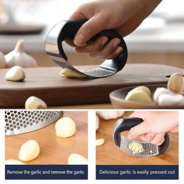 Kitchen Stainless Steel Garlic Crusher New Garlic Chopper
