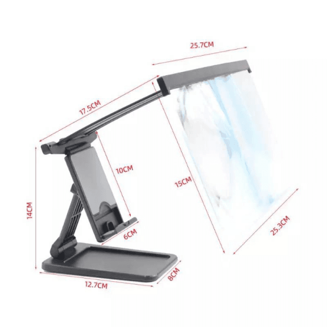 12 Inch Mobile Phone 3D Screen Video Magnifier