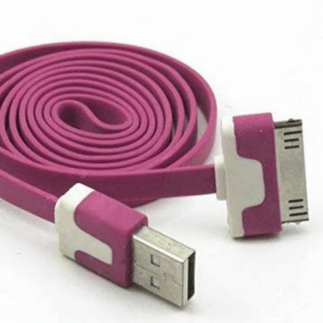 USB Cable for iPhone 4S 4 3GS iPad 2 3 Data Charger Purple Lead