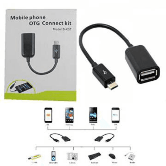 Universal Micro USB OTG CABLE For All Android & Iphone Smartphones