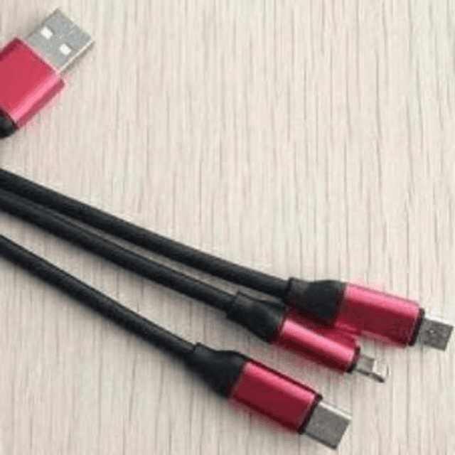 3 in 1 USB Fast Charging Cable Android, IPhone,Type-C