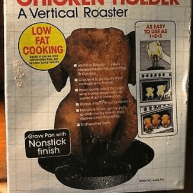 CHICKEN Holder A Vertical Roaster Low Fat Cooking