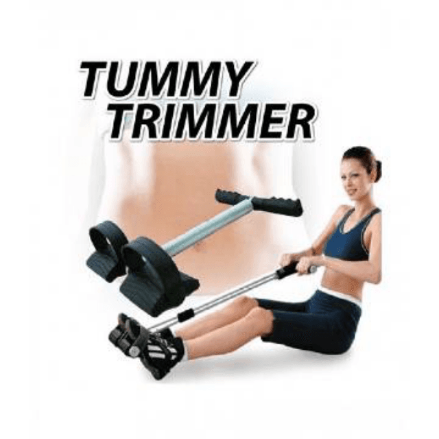 Tummy Trimmer Single Spring Black & Silver