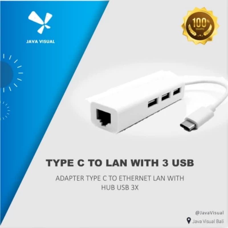 Type-C Docking Station 3 Port Interface Adapter Converter For Computer Univ