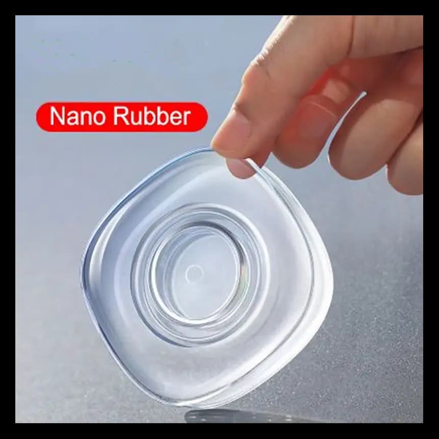 Nano Rubber Multi-Function Phone Holder: Wall Suction, Car Stand, Cable Winder, Desk Sticker