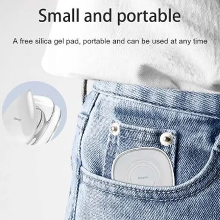 Nano Rubber Multi-Function Phone Holder: Wall Suction, Car Stand, Cable Winder, Desk Sticker